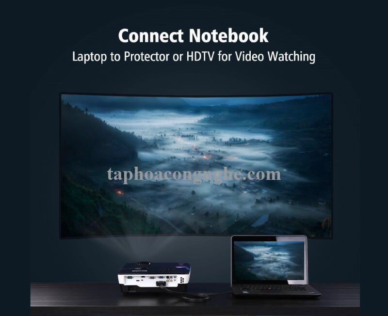 Ugreen 30140 10M màu Đen Cáp chuyển đổi HDMI sang DVI 24 + 1 thuần đồng cáp dẹt HD106 30030140